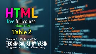 HTML class : 14 || Full course || Technical AT || Website design