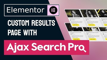 Elementor Loop Grid as Custom Results Page With Ajax Search Pro for WordPress