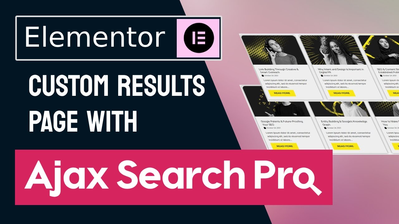 Elementor Loop Grid as Custom Results Page With Ajax Search Pro for WordPress