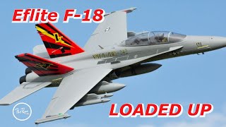 E-flite F-18 80mm Hornet with Ordnance and a Flight on 4000 6s