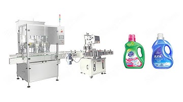 Automatic Tracking Type Dispensing and Capping Machine for Laundry Detergent Filling Production Line