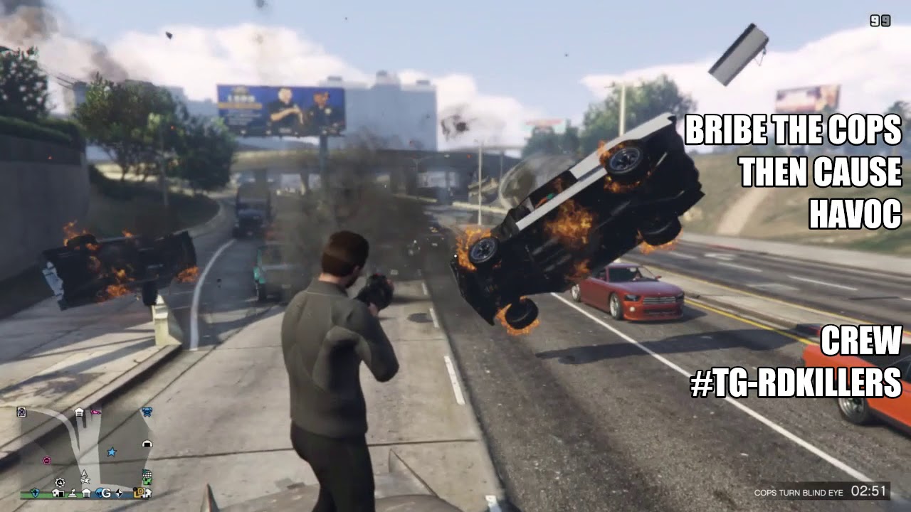 Daily Object Bribe the Cops then cause Havoc / sobornar a la policía