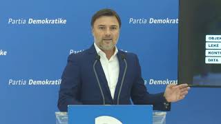LIVE - Enkelejd Alibeaj deklaratë për mediat