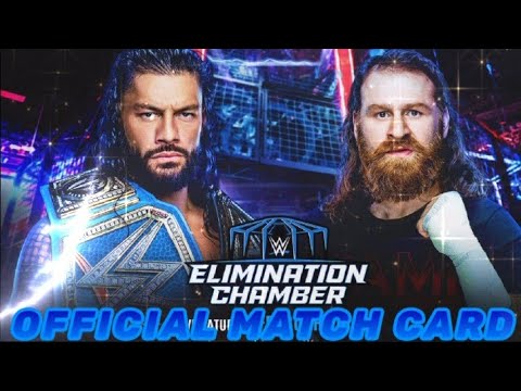 WWE ELIMINATION CHAMBER 2023 OFFICIAL MATCH CARD 🔥 // ELIMINATION ...