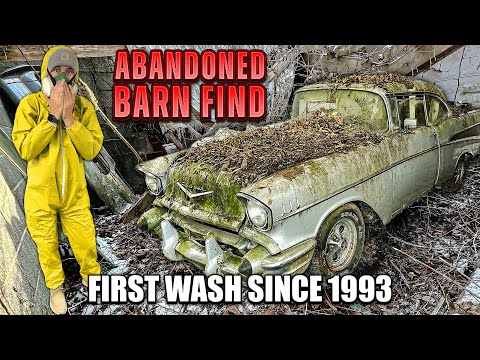 Abandoned Barn Find First Wash In 30 Years Bel Air Sport Coupe! Satisfying Car Detailing Restoration