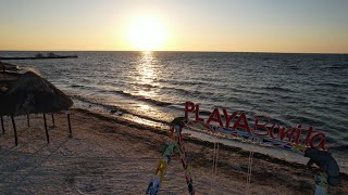 ATARDECER EN LA PLAYA