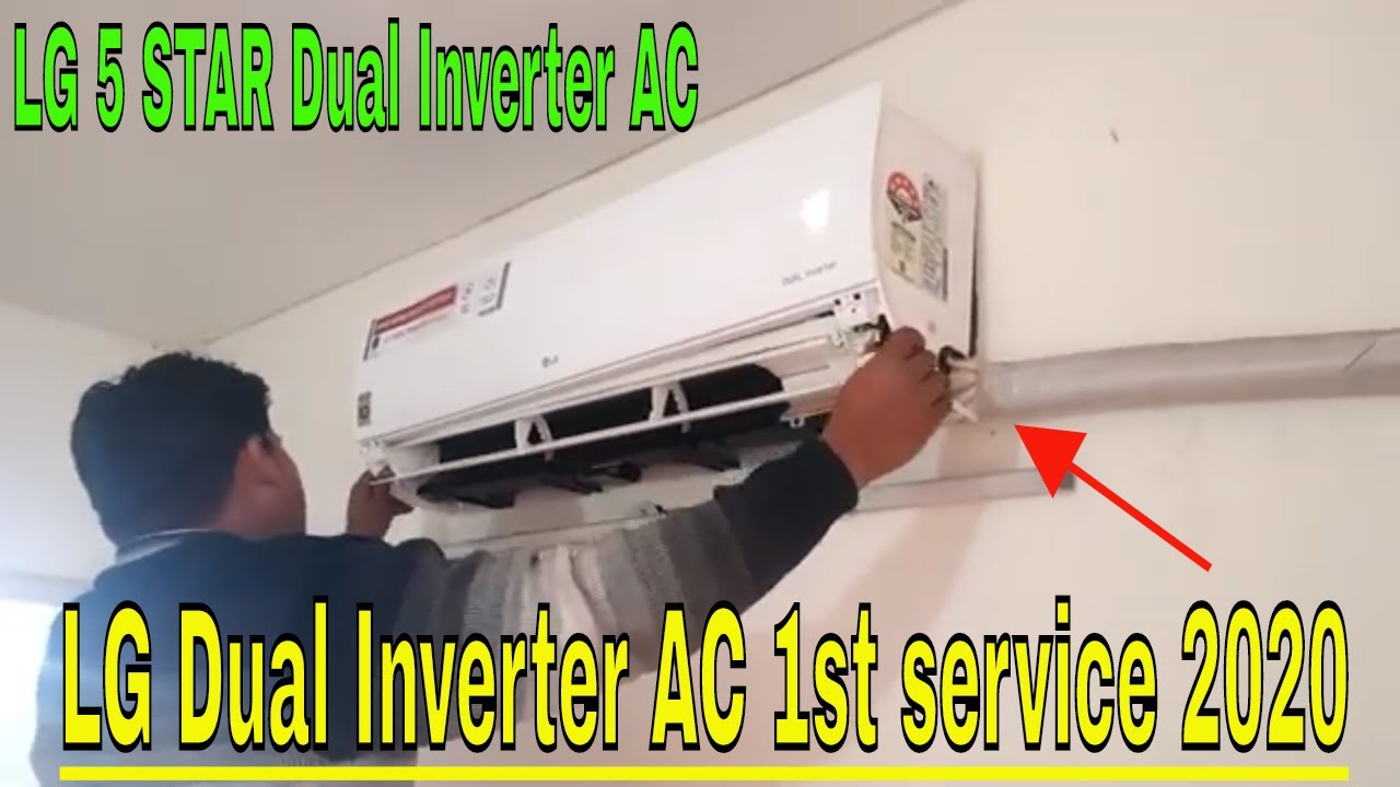 LG Dual Inverter Ac 5star 1st service full video YouTube