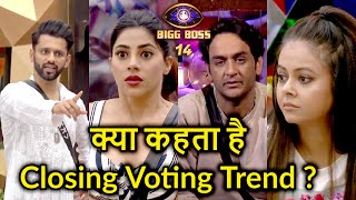 Bigg Boss 14 Closing Voting Trend Kaun Ho Sakta Hai Ghar Se Bahar Devoleena Nikki Vikas