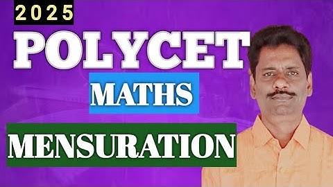 POLYCET -2025 MATHS MENSURATION