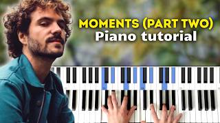 How to play Moments (Part Two) by FKJ | Piano Tutorial