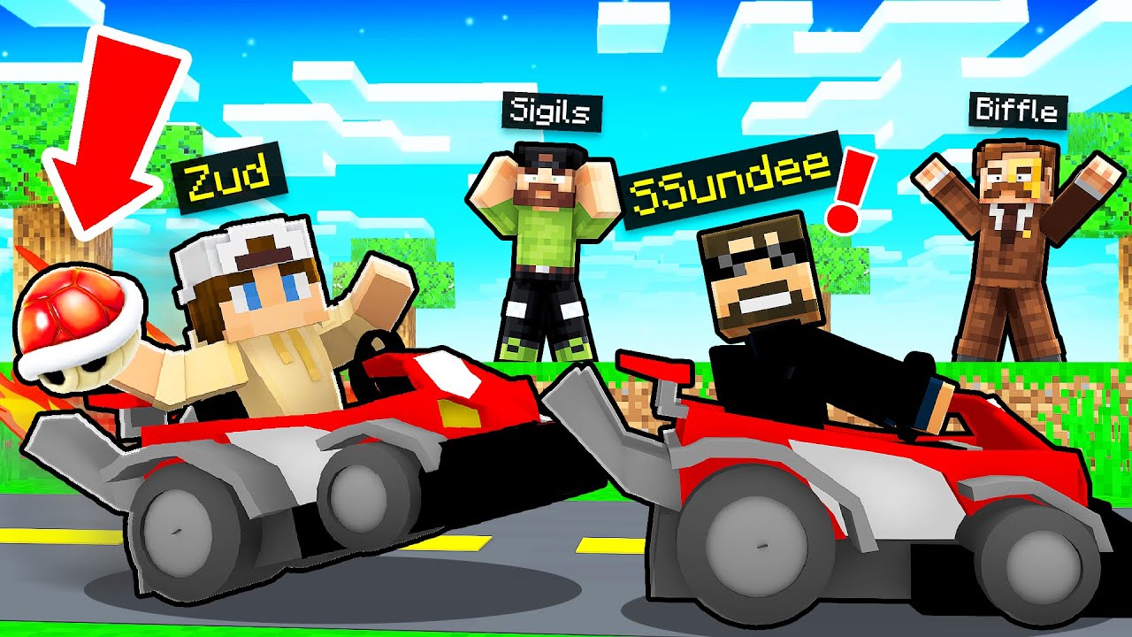 Sp Racing Minecraft Speed Racing with Karts in Minecraft... - YouTube