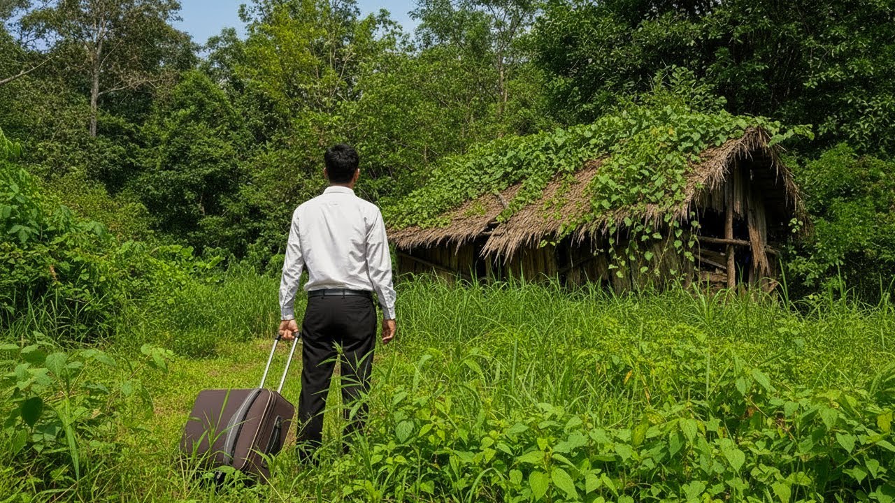 Time lapse: CEO leaves city for the woods to restore abandoned old house, living with nature