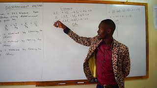 DETERMINANTS METHOD OF SOLVING MATRICES