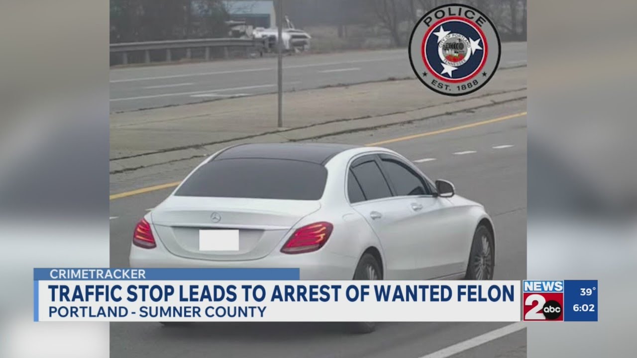 Traffic stop leads to arrest of wanted felon in Sumner County - YouTube
