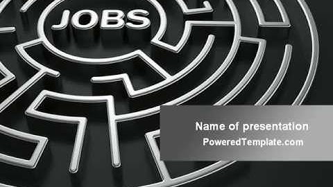 Employment Labyrinth PowerPoint Template by PoweredTemplate.com