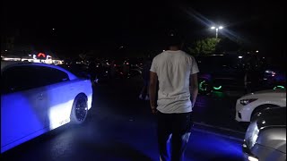 Fight Breaks Out at Car Meet (POLICE CALLED)
