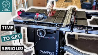 My New Table Saw Un-Boxing and Set-Up // Harvey Alpha HW110LC 36P