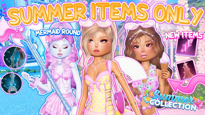 Only using the NEW SUMMER ITEMS IN DRESS TO IMPRESS! | Roblox