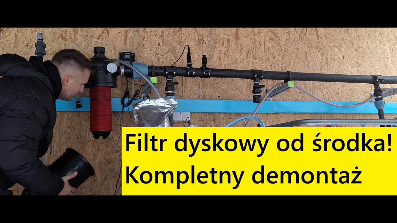 Uwaga! Filtr dyskowy na warsztat – pełny demontaż i czyszczenie Demontaż Fertygacji w Borówce