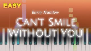 Barry Manilow  Cant Smile Without You  Easy Piano Tutorial By Piano Fun Play