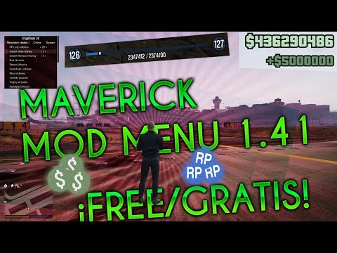 GTA V Pc 1.41 - MAVERICK FREE/GRATIS MOD MENU - MONEY DROP + RECOVERY UNDETECTED/INDETECTABLE