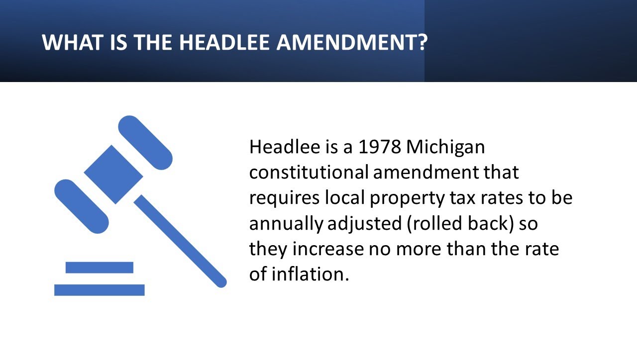 Village of Franklin 'What is the Headlee Amendment' YouTube