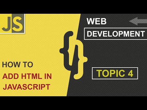 WEB DEVELOPMENT | ADD HTML IN JAVASCRIPT | CLASS 4 | SHAN DEVELOPERS