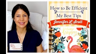 How To Be Efficient | My Best Tips | Jennifer L. Scott screenshot 3