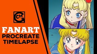 Sailor Moon Redraw Digital Art Speed Paint