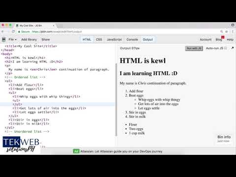 HTML5 and CSS3   4 Nested List