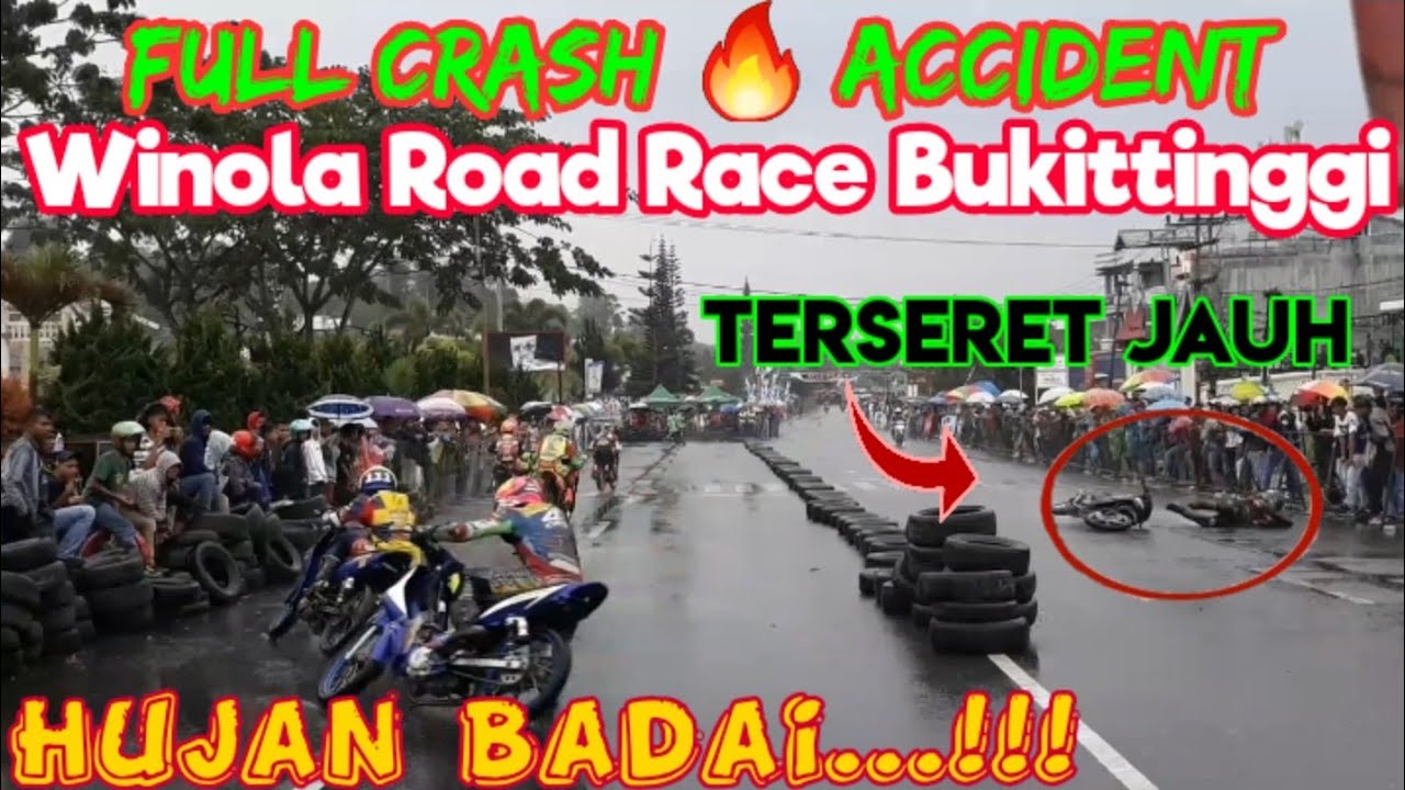 Top Kecelakaan Road Race Bukittinggi 13 Oktober 2019 | Crash Compilation Road Race Bukittinggi 2019