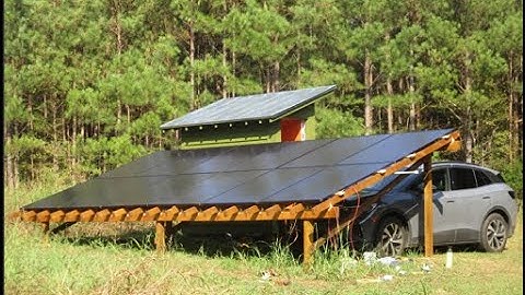 Off-Grid Solar EV Charging Station. Stand-alone solution for EV.