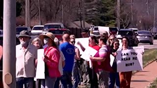 Protestors ask Southwest Missouri Congressman Burlison for a town hall; Congressman’s spokesperso...