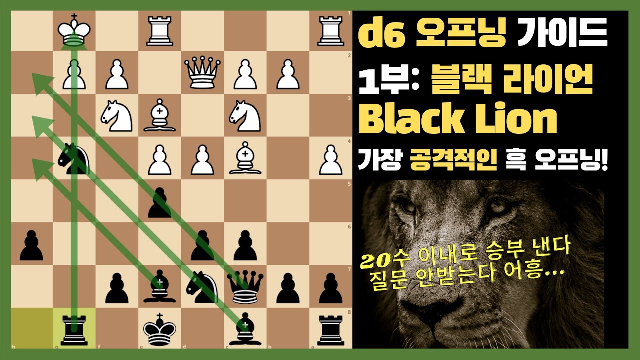 [쉽지만 강력한 체스 오프닝] d6 총정리 1부: 블랙 라이언