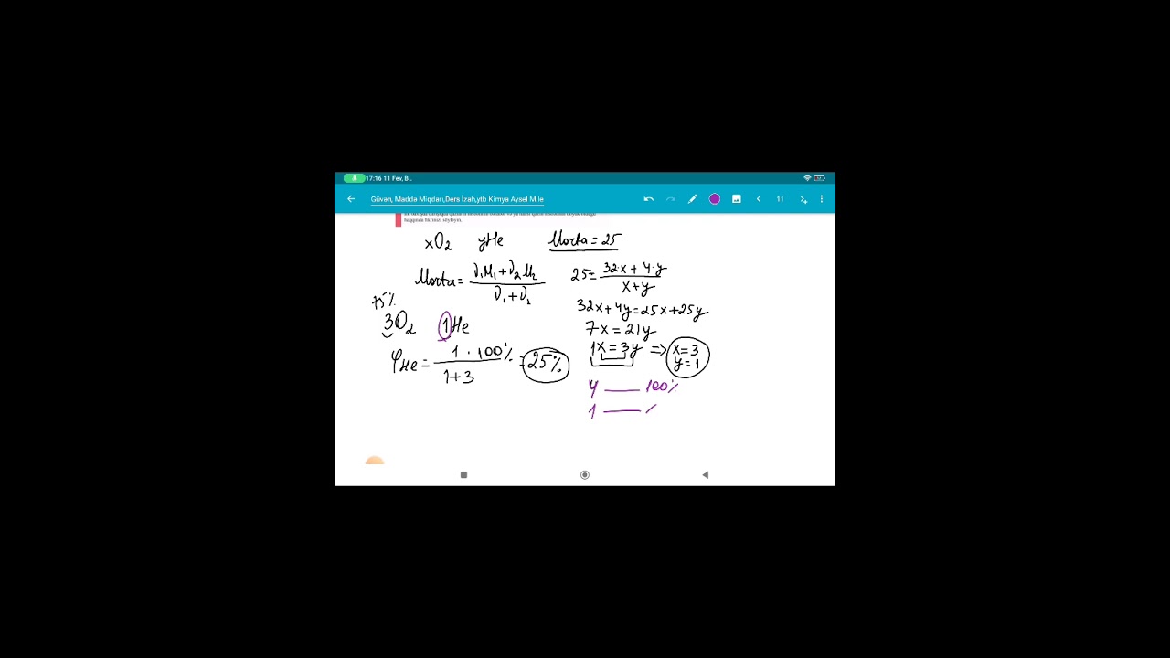 həcm payı və kütlə payının tapılmasına aid məsələ