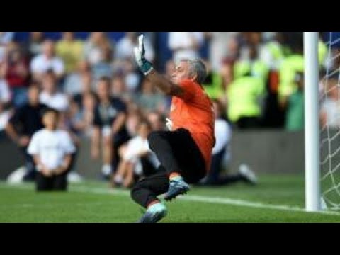 Mourinho stars in Grenfell charity match as goal keeper