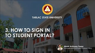 TSU FAQs 3 How to Sign In to Student Portal