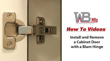 How to Install and Remove a Cabinet Door with a Blum Hinge