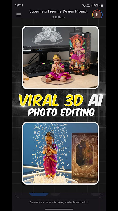 Trending Instagram Viral 3D AI Photo Editing with Google Gemini ЁЯдп #3DPhotoEdit #ViralPhoto #AITrend