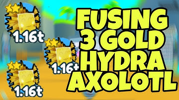 New *BEST* Fusing Methods! What Happens when you Fuse 3 GOLD Hydra Axolotl | Pet Simulator X!