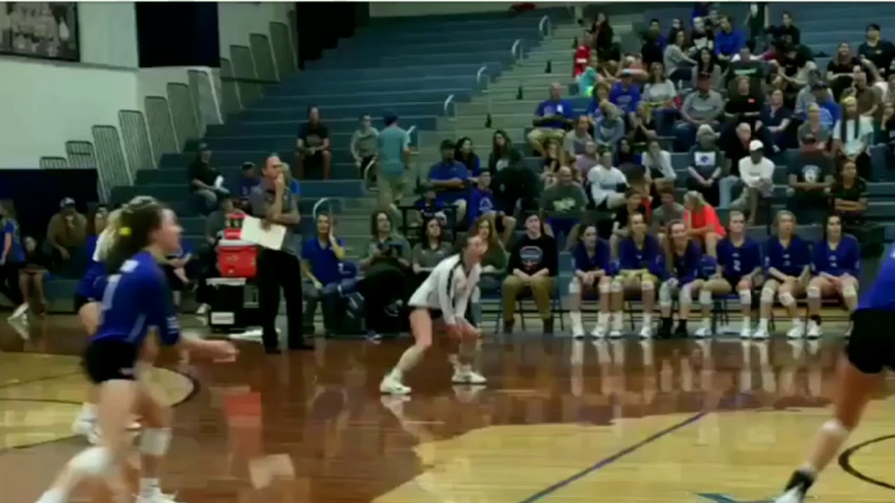 Incredible superhuman volleyball play Decatur High School in Texas