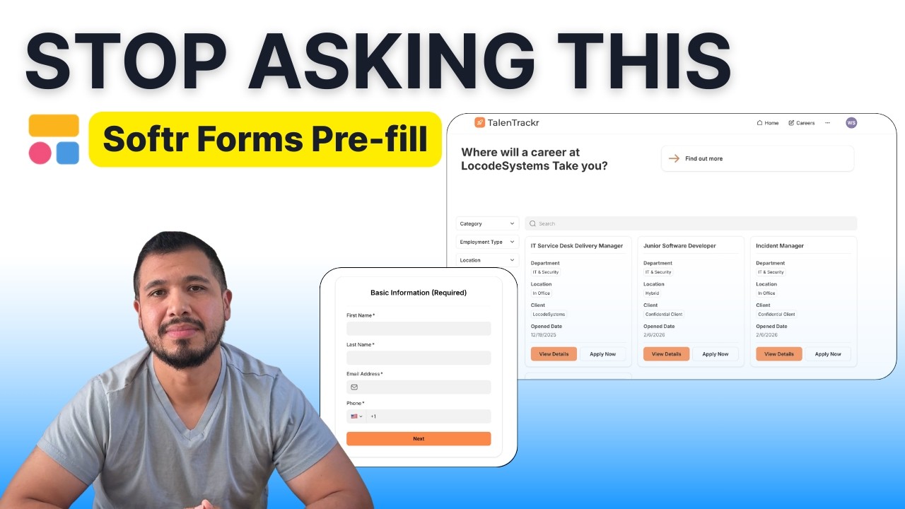 How to Prefill Forms in Softr: Clean Data and Better UX | Real ATS Example