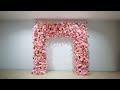 Pink Fabric Artificial Flower Wall Arch Wedding Birthday Party Decoration Pink Fabric Artificial Flower Wall Arch Wedding Birthday Party Decoration
