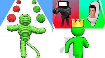 Rope Man Run VS Giant Rush Max All Levels Gameplay Android,iOS NEW UPDATE