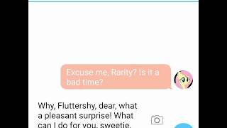 Fluttershy asks Rarity for Rejection Advice