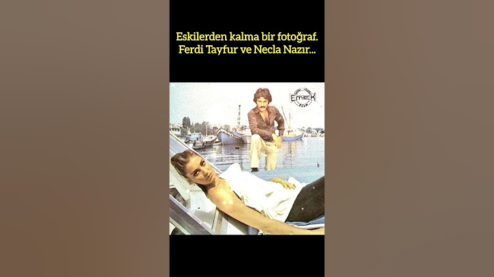 ESKİLERDEN KALMA BİR FOTOĞRAF: FERDİ TAYFUR VE NECLA NAZIR. #FerdiTayfur #NeclaNazır #Nostalji