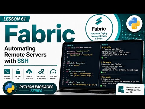 L61 | Fabric: Automating Remote Servers with SSH | Python Packages Series | Uplatz
