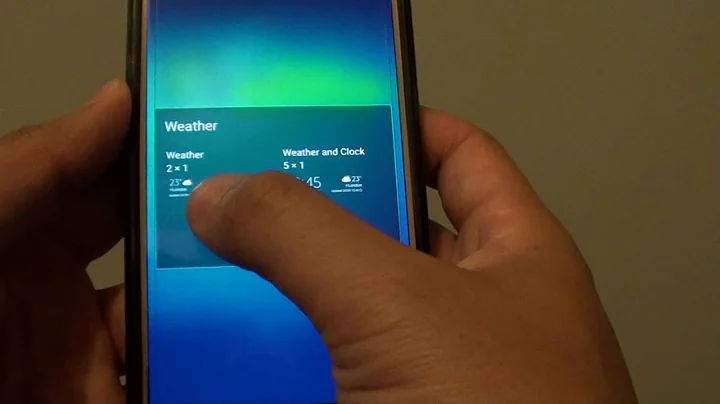 Samsung Galaxy S7: How to Add a Weather Widget to Home Screen