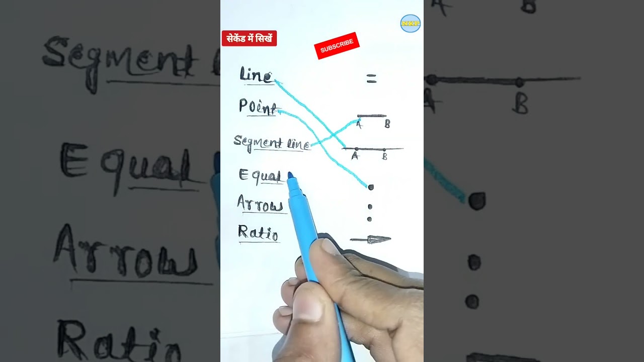 geometry shape name|what is line, segment line, point, equal, arrow and ratio|line segments