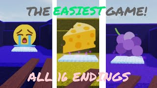 The Easiest Game!  All 16 Endings